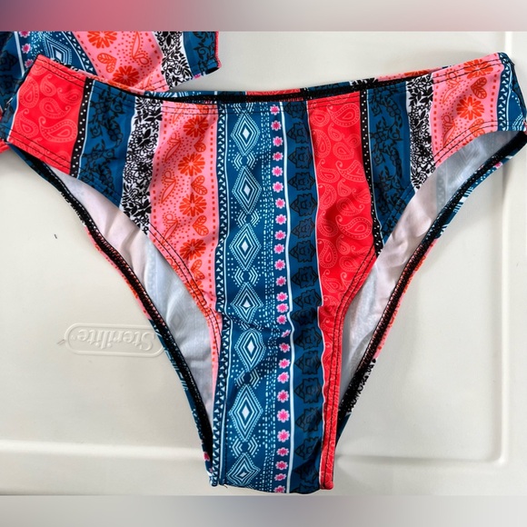 Striped Multicolor Bikini Set - Picture 3 of 10